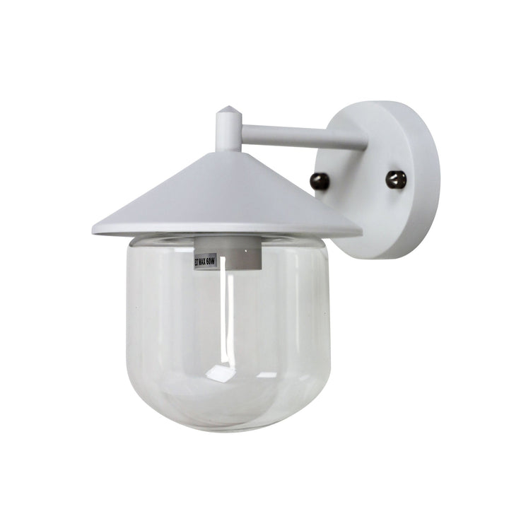 MONZA Outdoor Wall Light with Clear Glass Diffuser