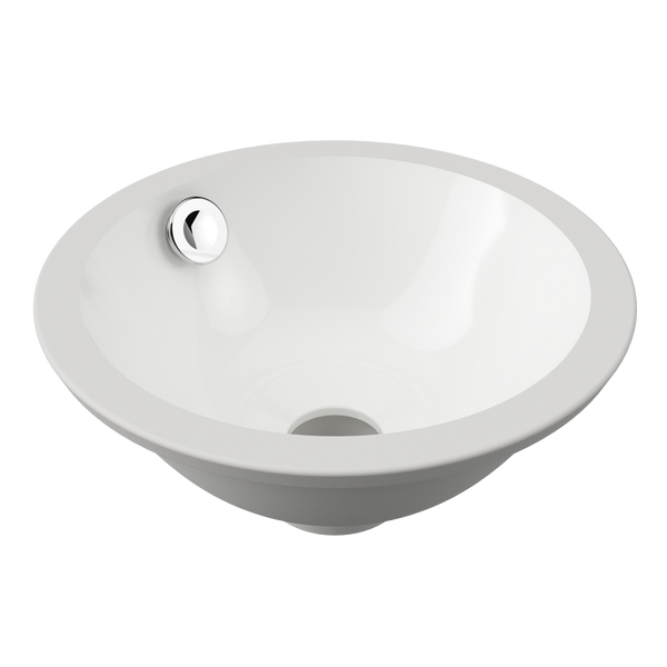 Mini Round Undermount Basin 260mm White Gloss