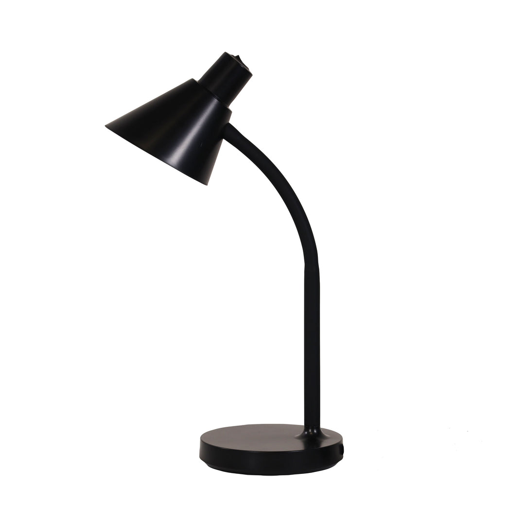 Macca Black LED Desk Lamp - Flexible Goose-Neck Design