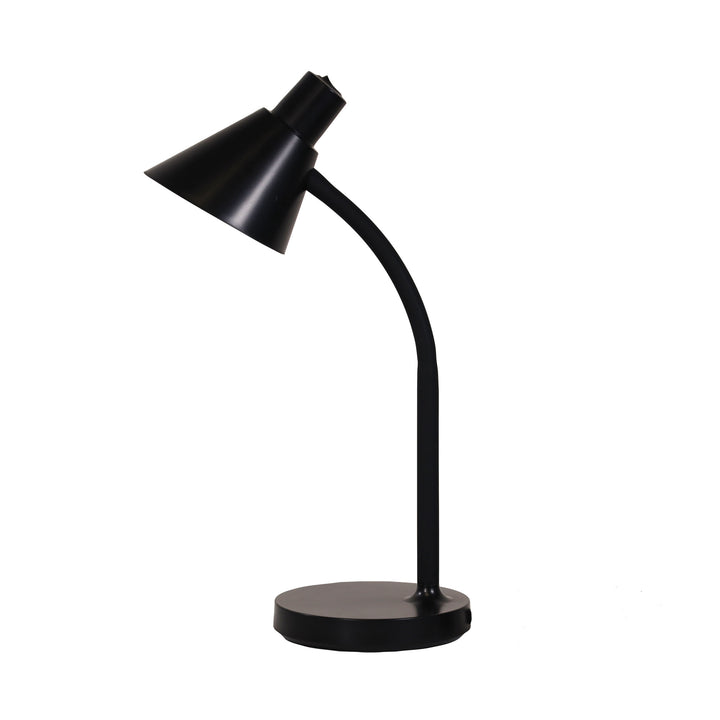 Macca Black LED Desk Lamp - Flexible Goose-Neck Design