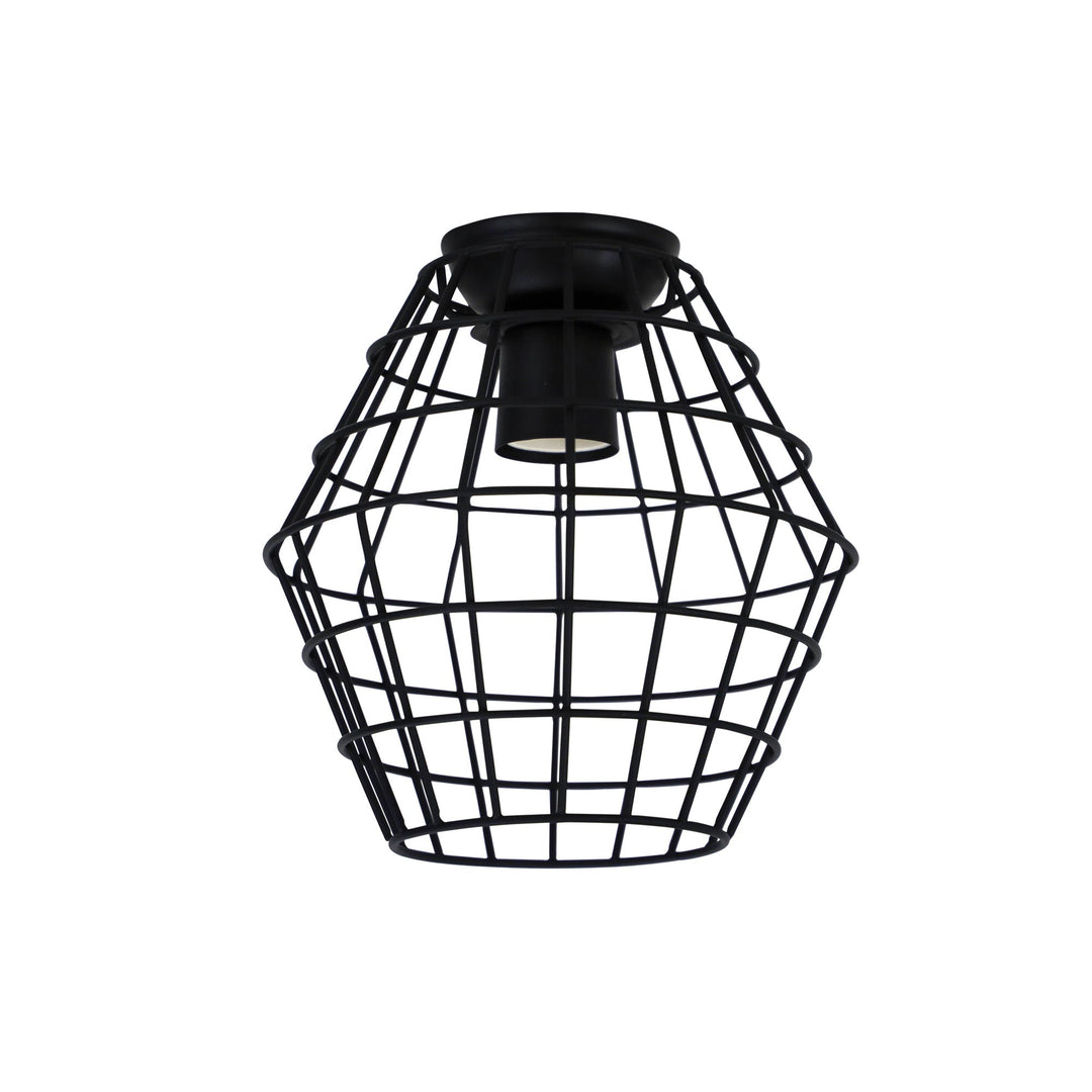 Maci.18 Wire Retro Industrial DIY Shade - Black & White Mesh