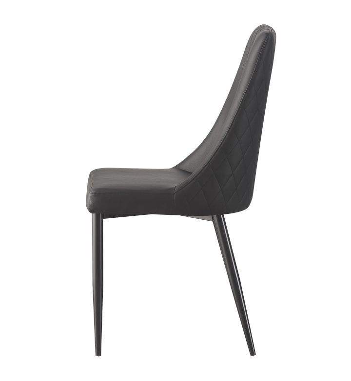 New! Magnus Chair Black Faux Leather