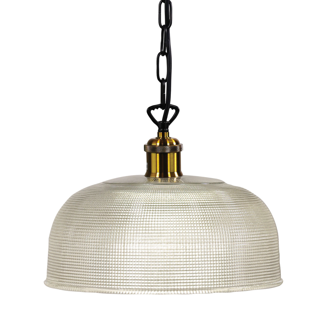 Maison 27 Retro Halophane Glass Pendant
