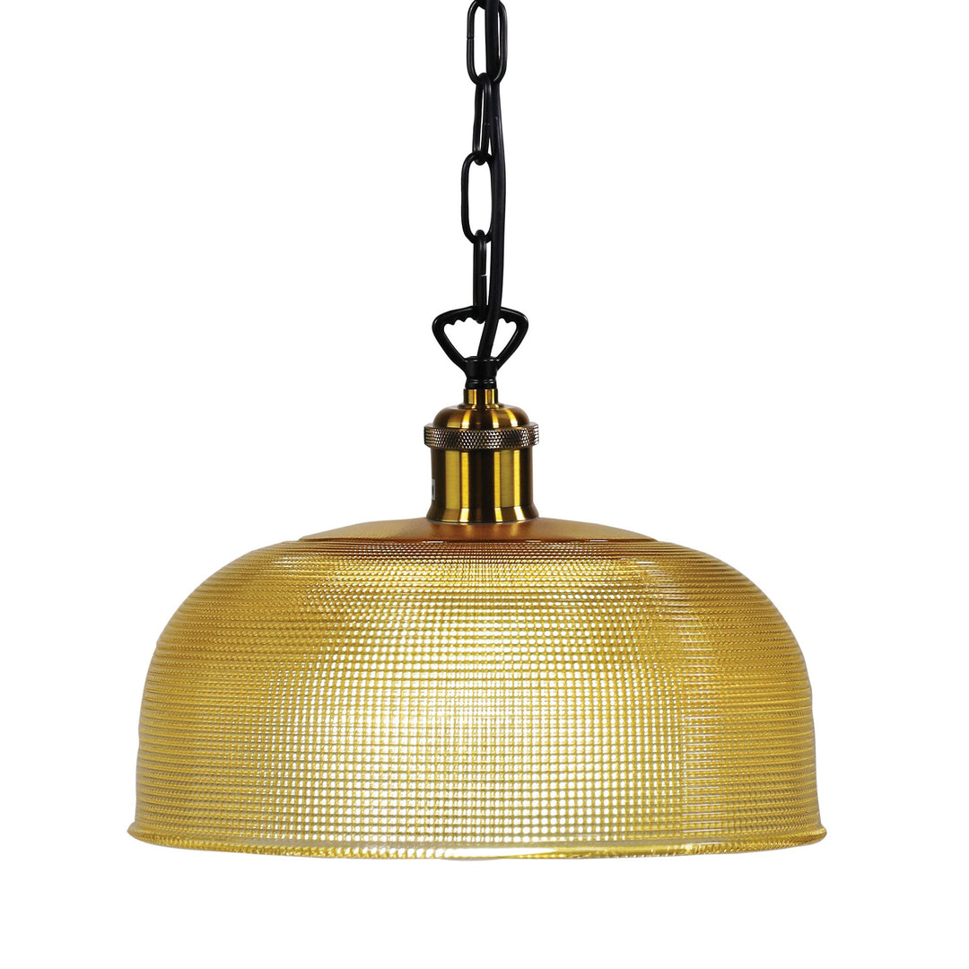 Maison 27 Retro Halophane Glass Pendant