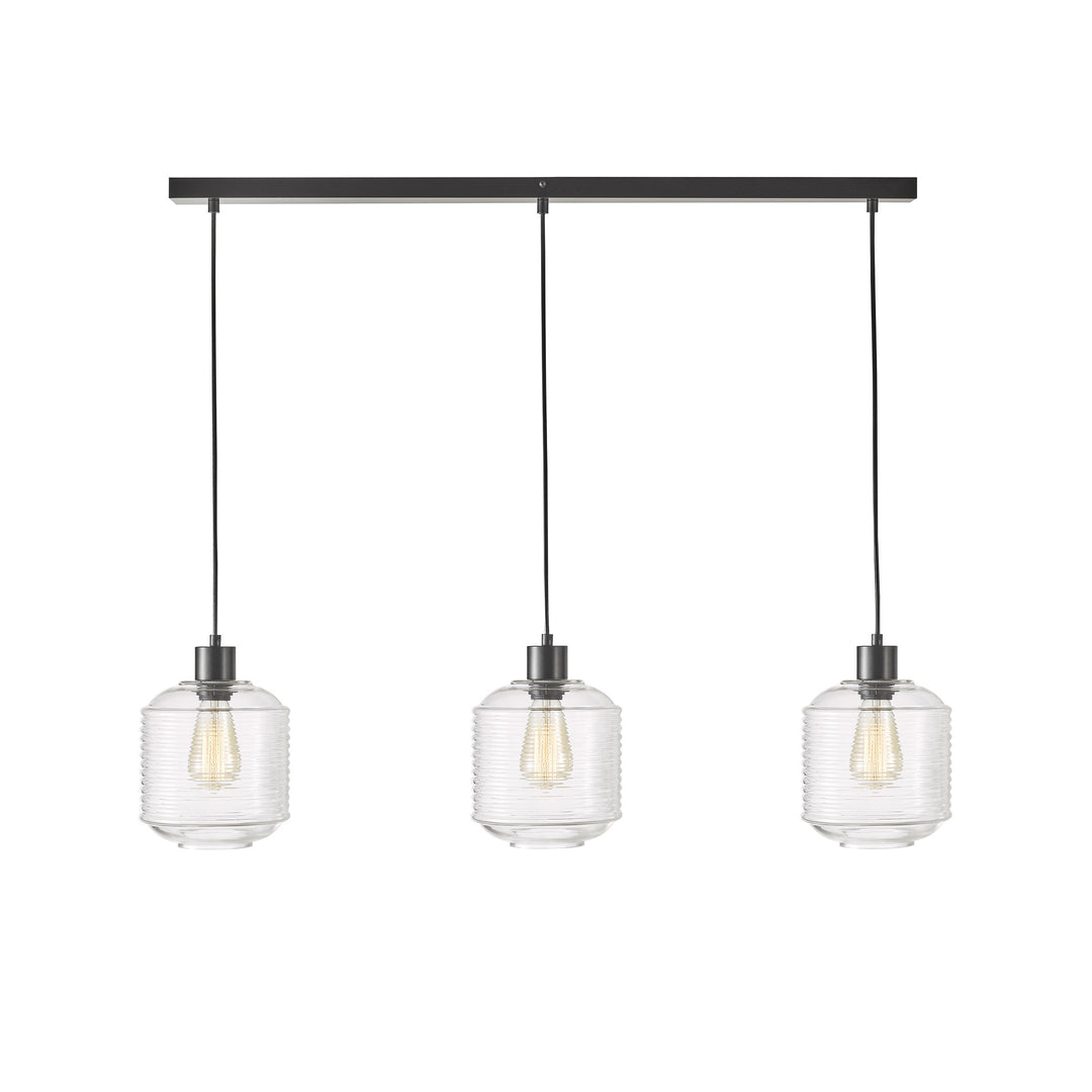 Marconi Trilight 3-Light Clear Glass Pendant
