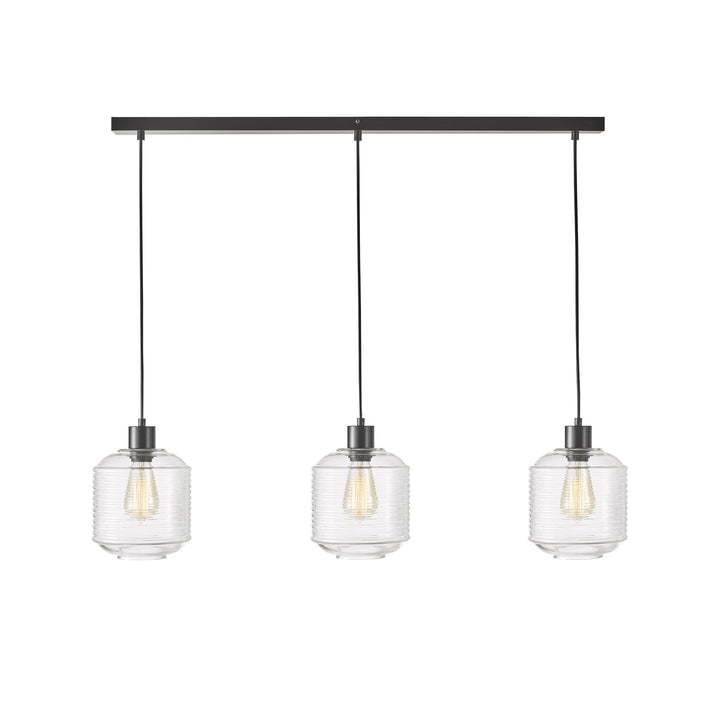 Marconi Trilight 3-Light Clear Glass Pendant