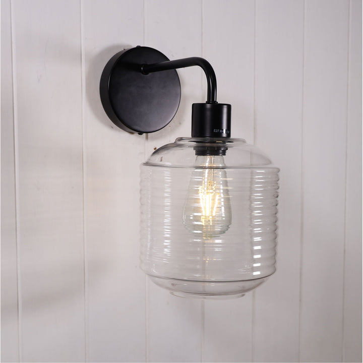 Marconi Wall Opal Clear Glass Sconce