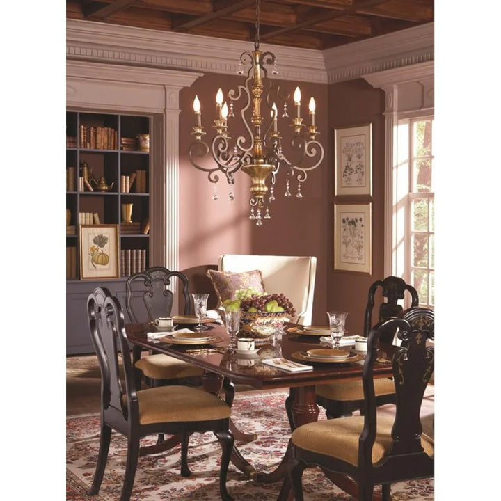 Marquette Chandelier 3Lt/6Lt/9Lt E14 in Heirloom Elstead Lighting - ELS.QZ-Marquette