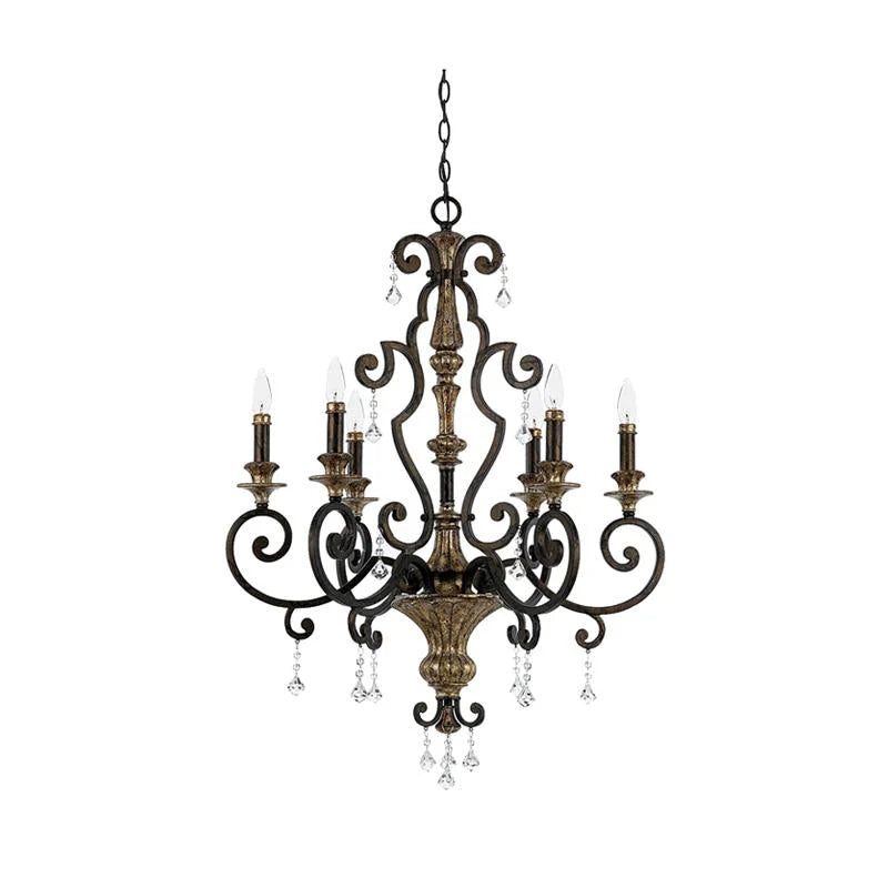 Marquette Chandelier 3Lt/6Lt/9Lt E14 in Heirloom Elstead Lighting - ELS.QZ-Marquette