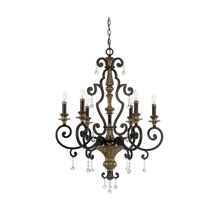 Marquette Chandelier 3Lt/6Lt/9Lt E14 in Heirloom Elstead Lighting - ELS.QZ-Marquette