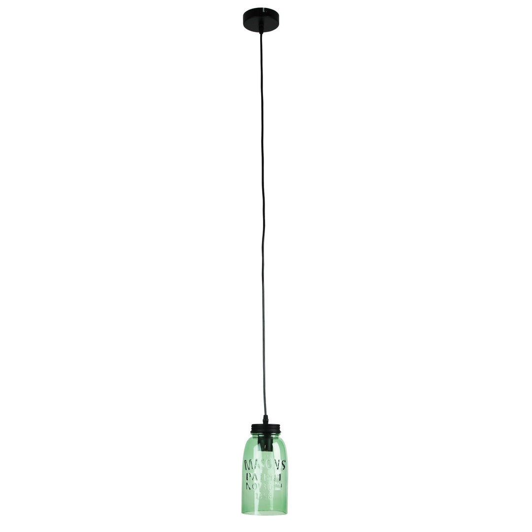 Mason Vintage Preserving Jar Pendant – Clear Glass