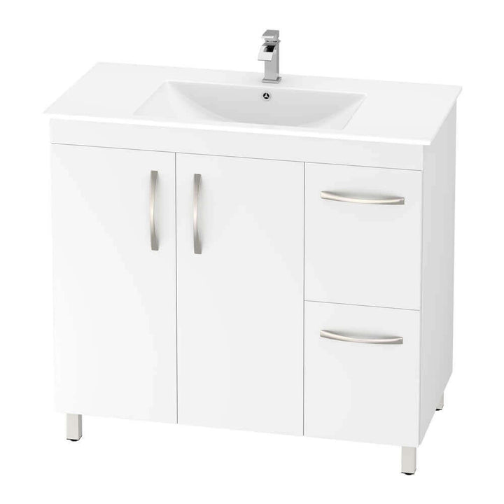 Monica Vanity 90cm PVC Right-Hand Drawers (Cabinet Only)