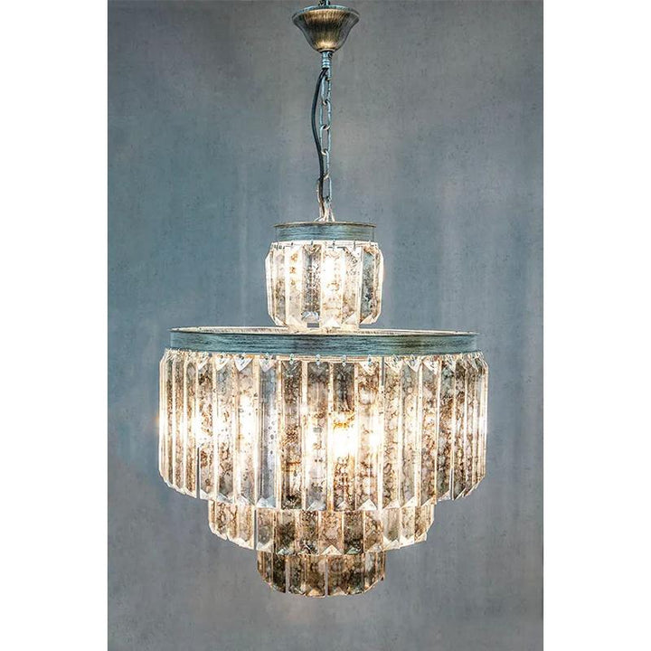 Montana Chandelier 9x40w E14 in Silver