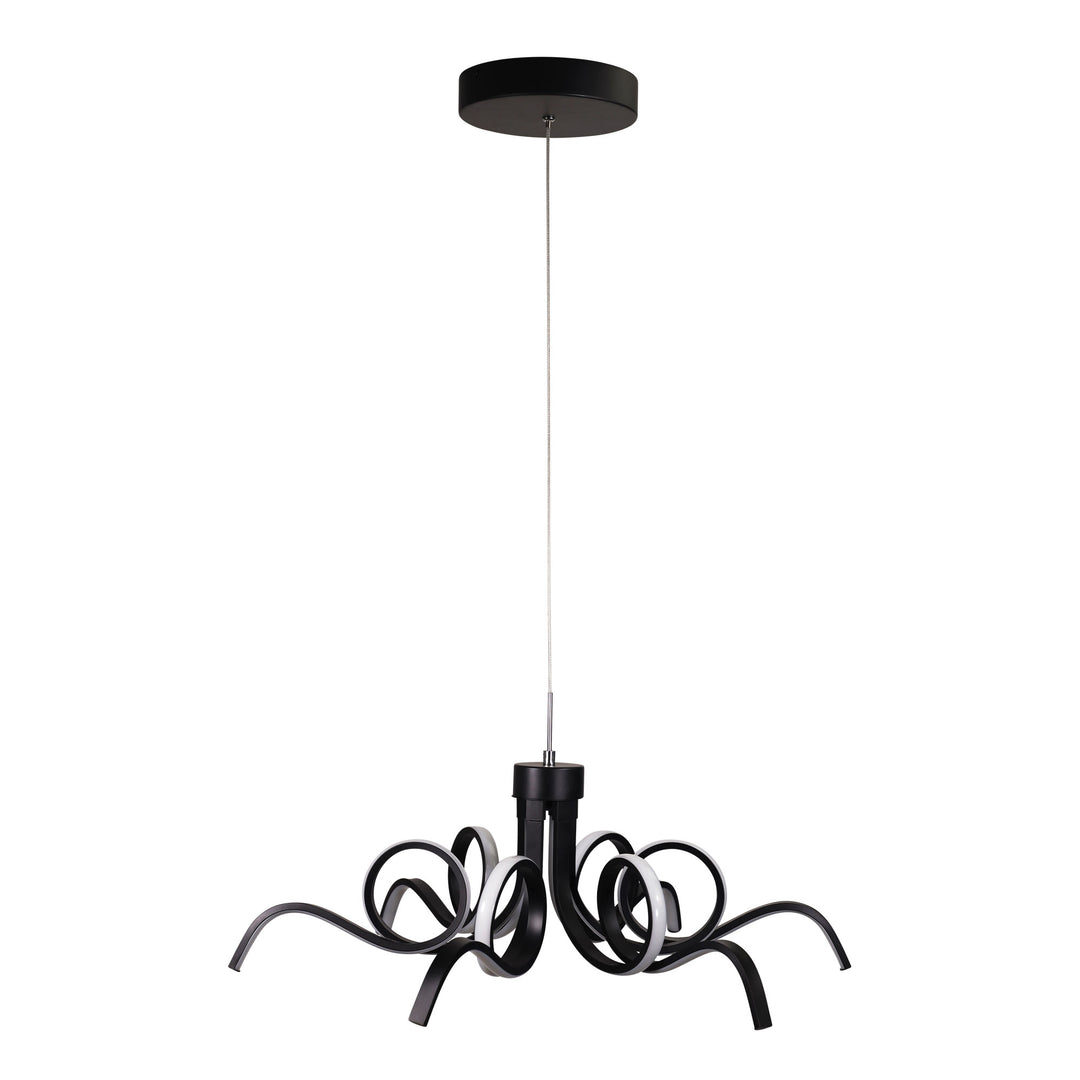 NOODLE.70 Black Tri-Colour LED Pendant