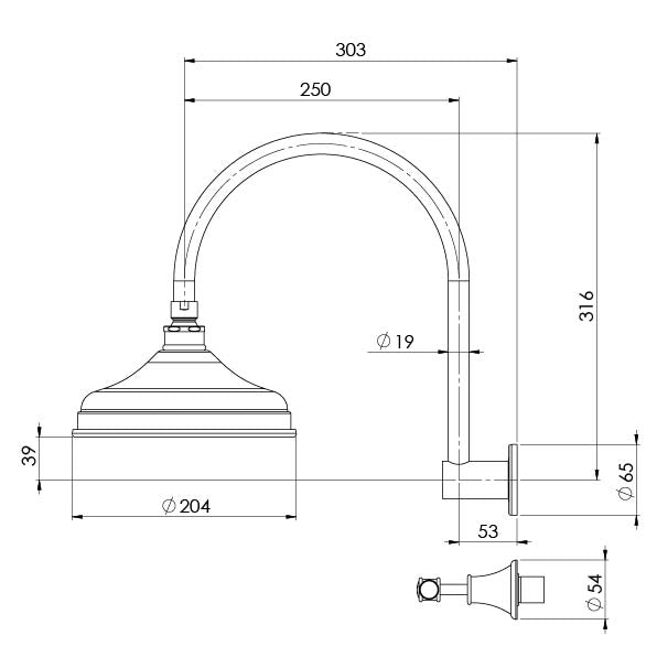 Nostalgia Lever Shower Set