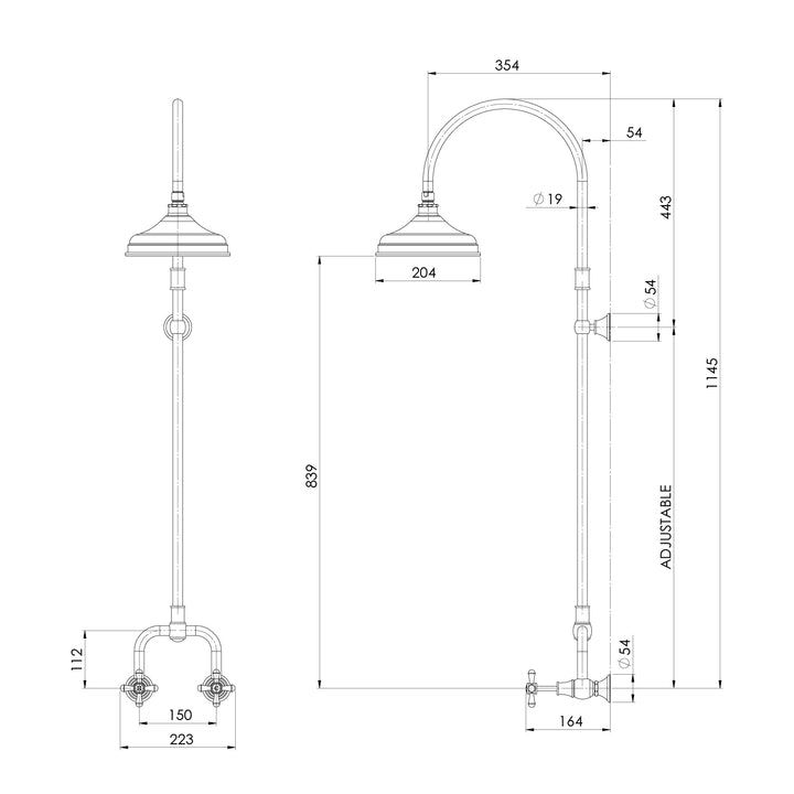 Nostalgia Exposed Shower Set