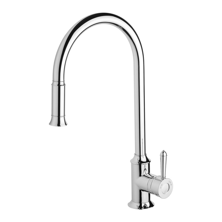 1 Nostalgia Pull Out Sink Mixer 230mm, Mixers – Pilbara Bathroom Warehouse