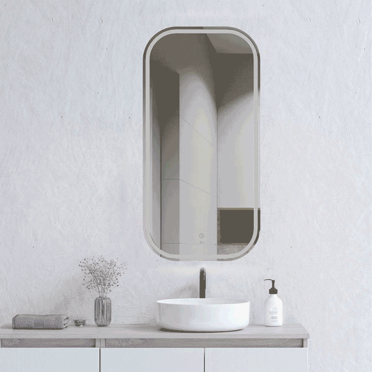 Newport 900x450 Frameless LED Mirror | Adjustable Colour Temperature
