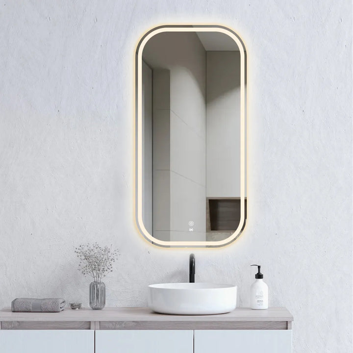 Newport 900x450 Frameless LED Mirror | Adjustable Colour Temperature