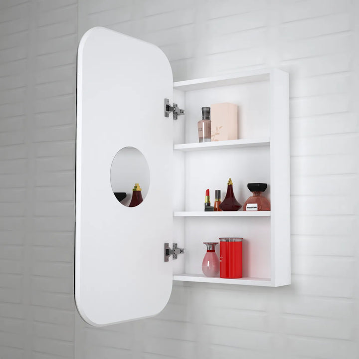 Newport Matte White Shaving Cabinet 900x450