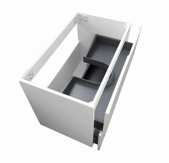 Noosa 750mm Satin White Wall Hung Vanity