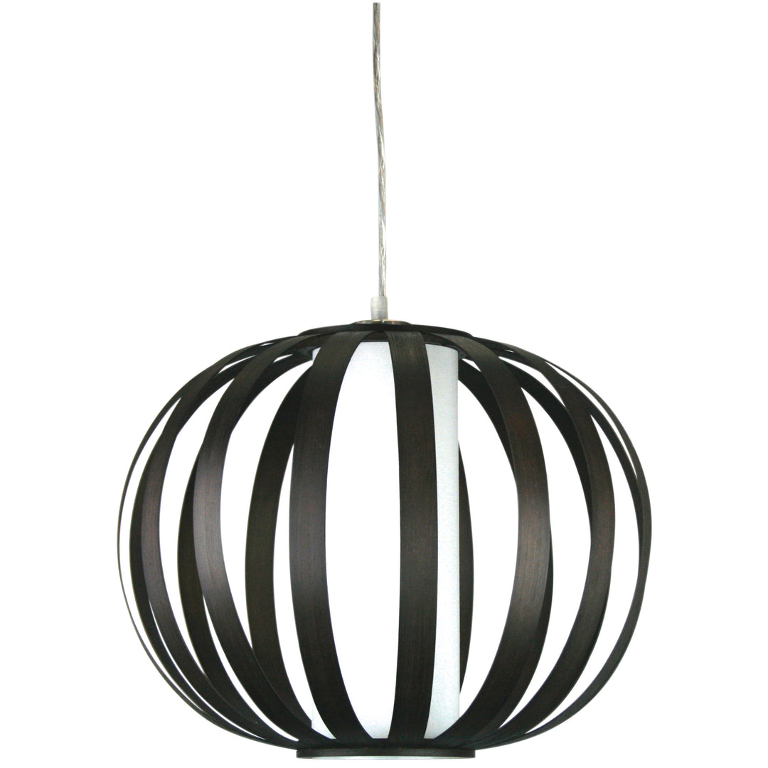 Buco Brown 38cm Slated-Cane Pendant Shade