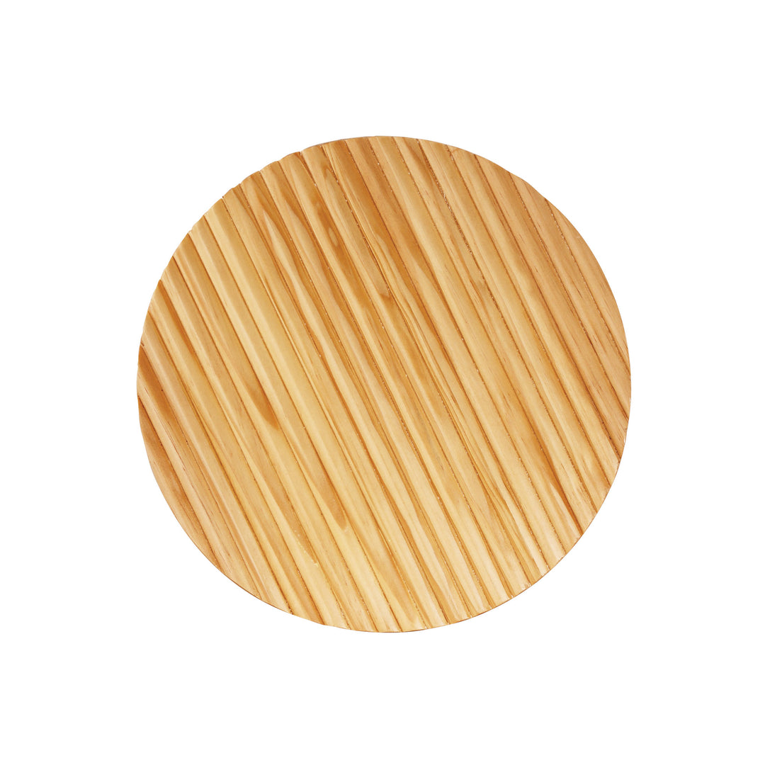 Dot.25 Cts Wall Light Scalloped Wood