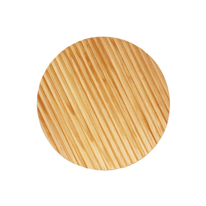Dot.25 Cts Wall Light Scalloped Wood