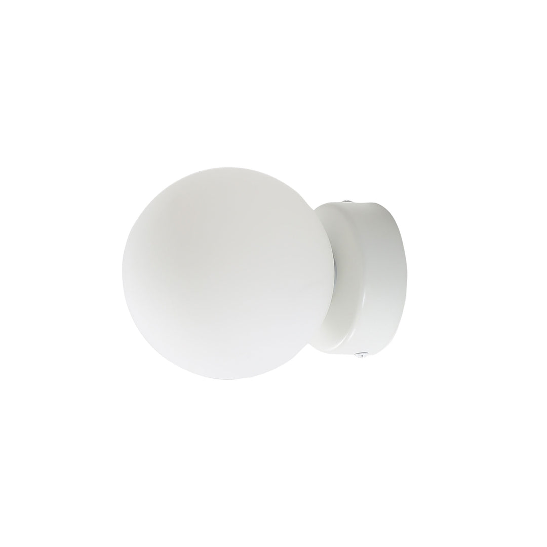 GLOBO WHITE IP44 Opal Glass Vanity Light