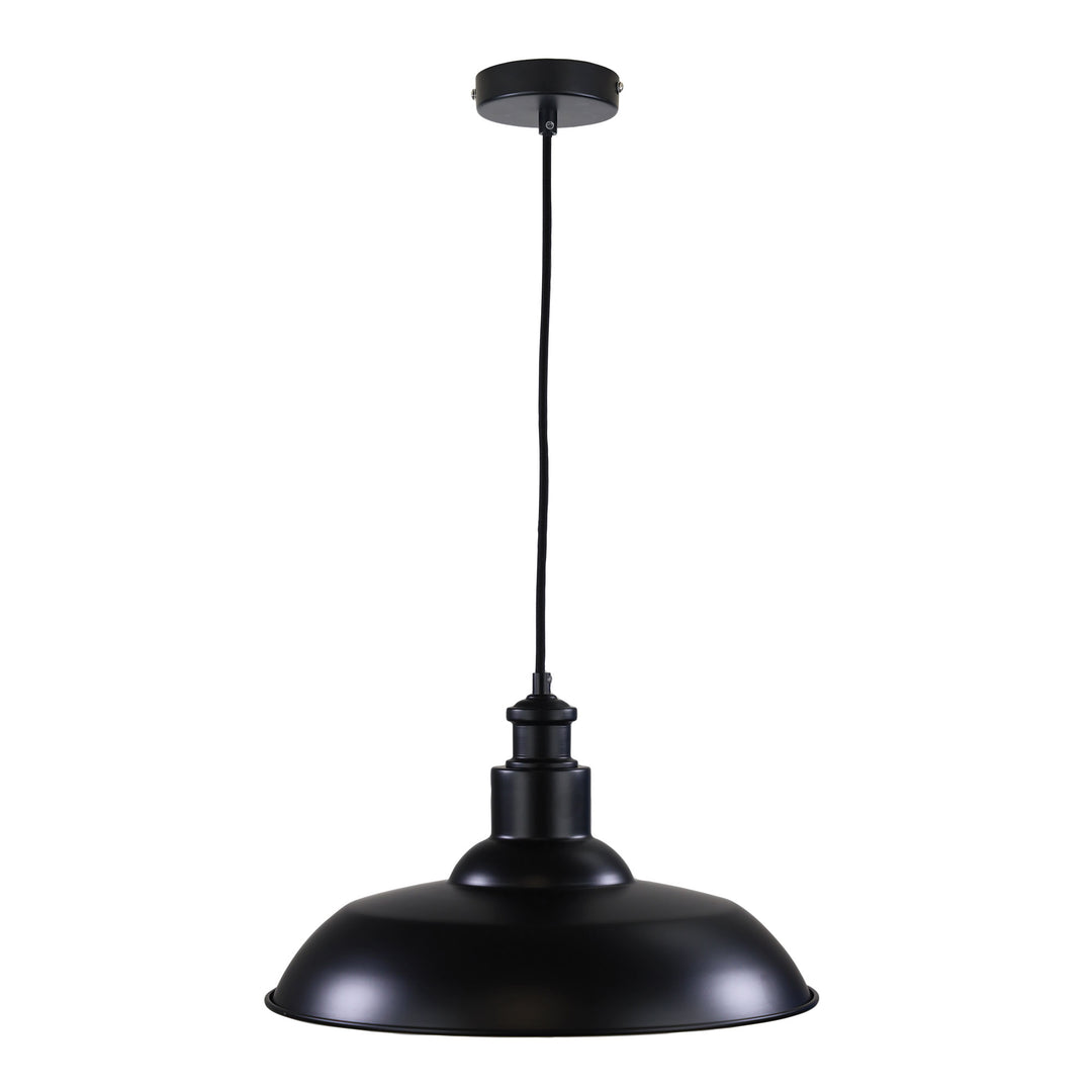 SLATER PENDANT BLACK Black Industrial Vintage Pendant