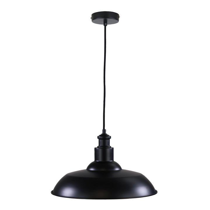 SLATER PENDANT BLACK Black Industrial Vintage Pendant