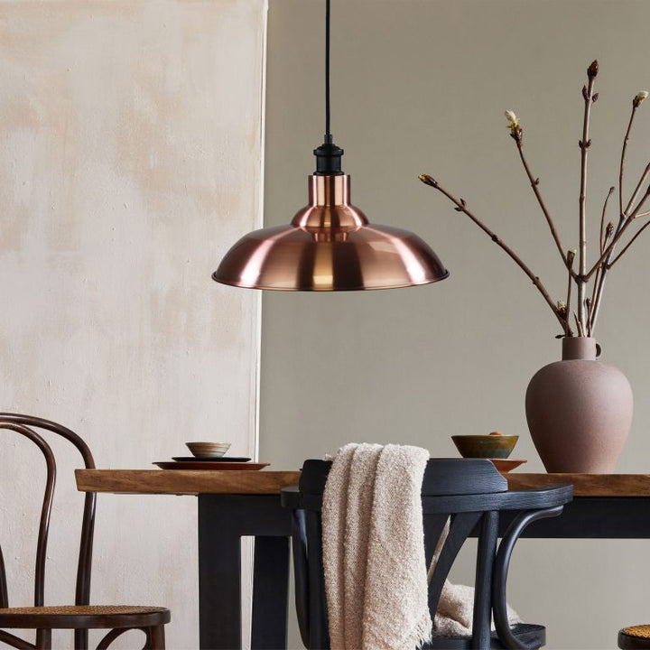 Slater Pendant Copper & Black Albany – premium home and bathroom accessory from Pilbara Bathroom Warehouse
