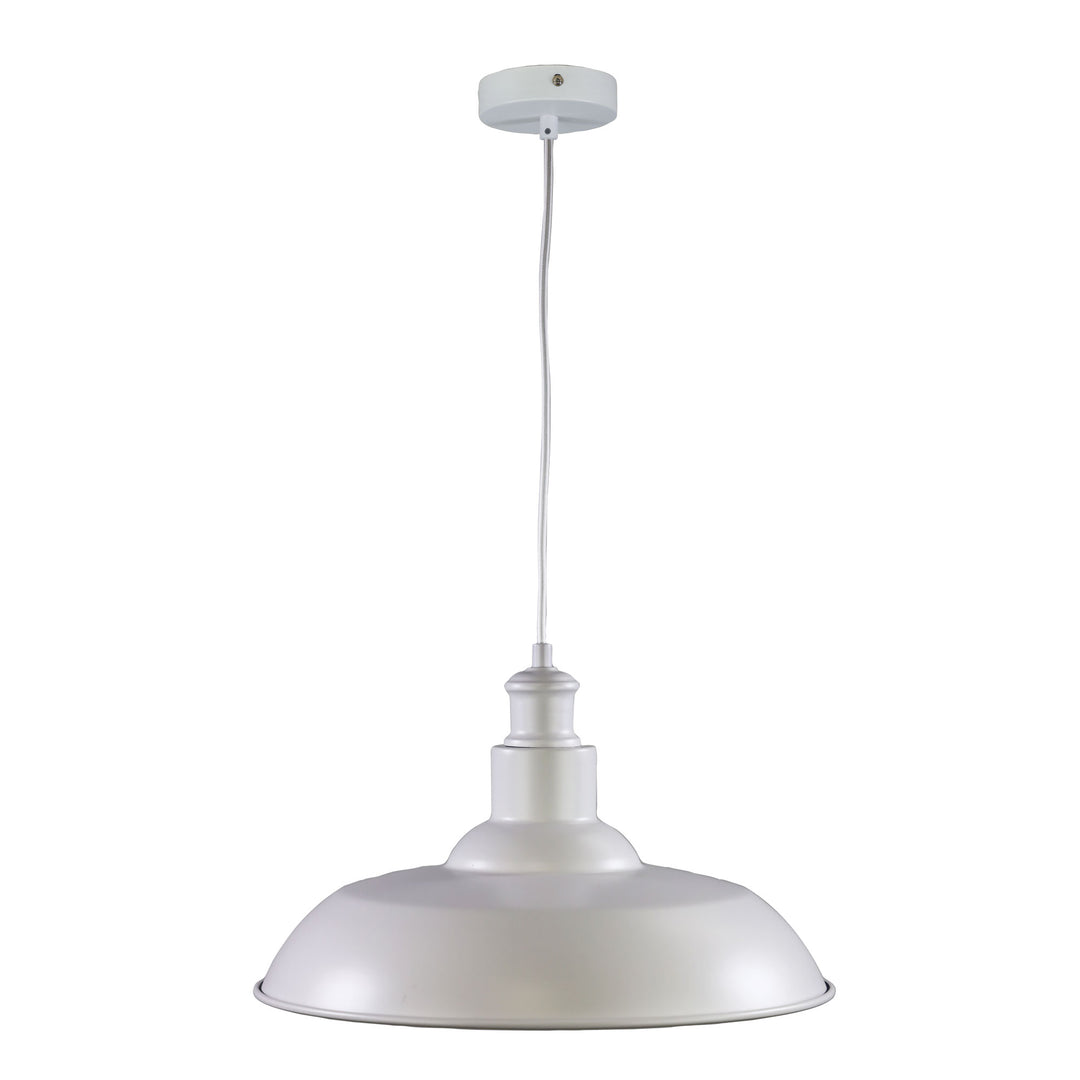 SLATER PENDANT WHITE White Industrial Vintage Pendant