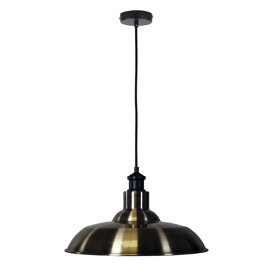 SLATER PENDANT ANTIQUE BRASS Antique Brass plated Industrial Vintage Pendant