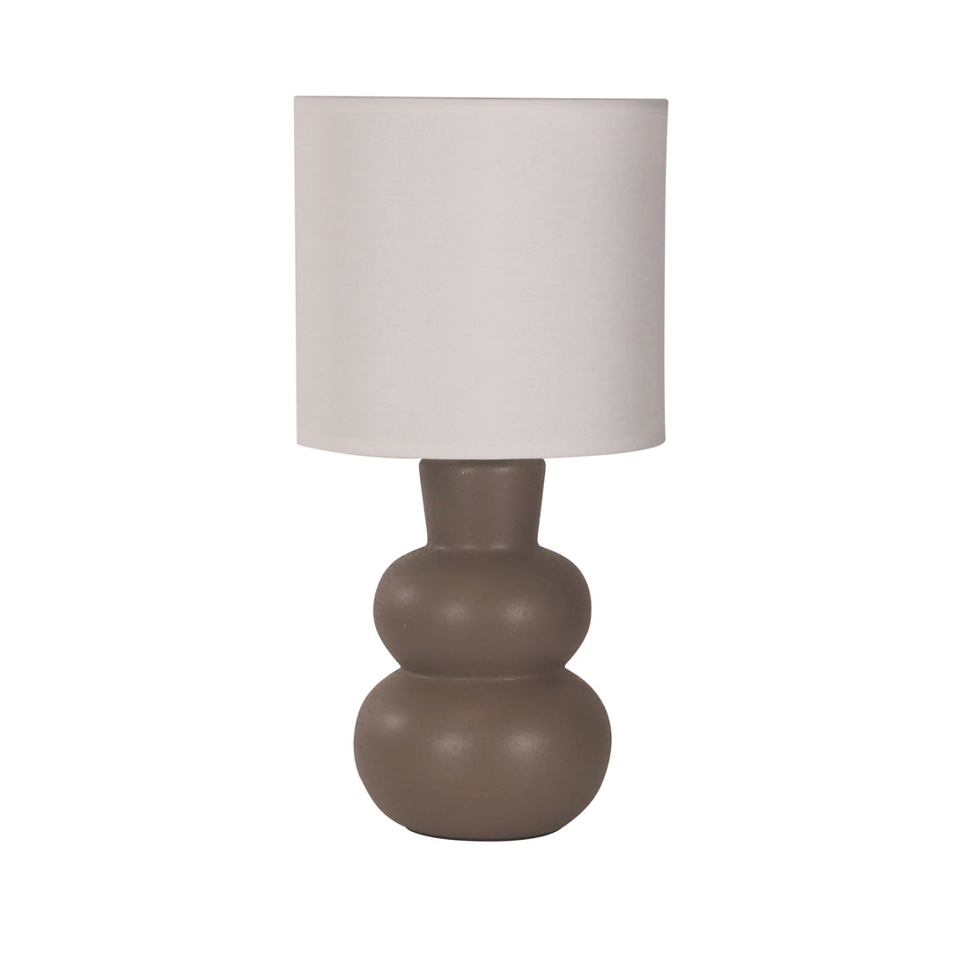 HOLLA TAUPE Taupe Ceramic Table Lamp