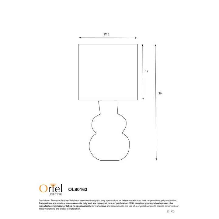 Holla Table Lamp Grey – premium home and bathroom accessory from Pilbara Bathroom Warehouse