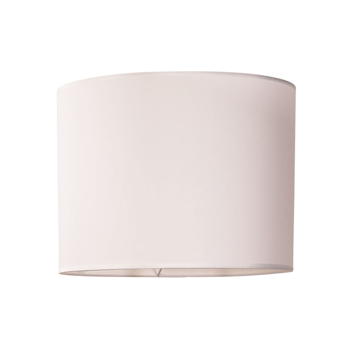 40CM DRUM SHADE WHITE Medium-Large Poly Cotton Shade