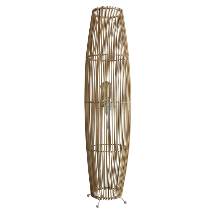 Rattan Cane Floor Lamp 1000mm in Natural