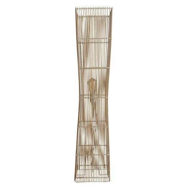 Handwoven Rattan Cane Floor Lamp 1100mm in Natural