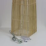 Handwoven Rattan Cane Floor Lamp 1100mm in Natural