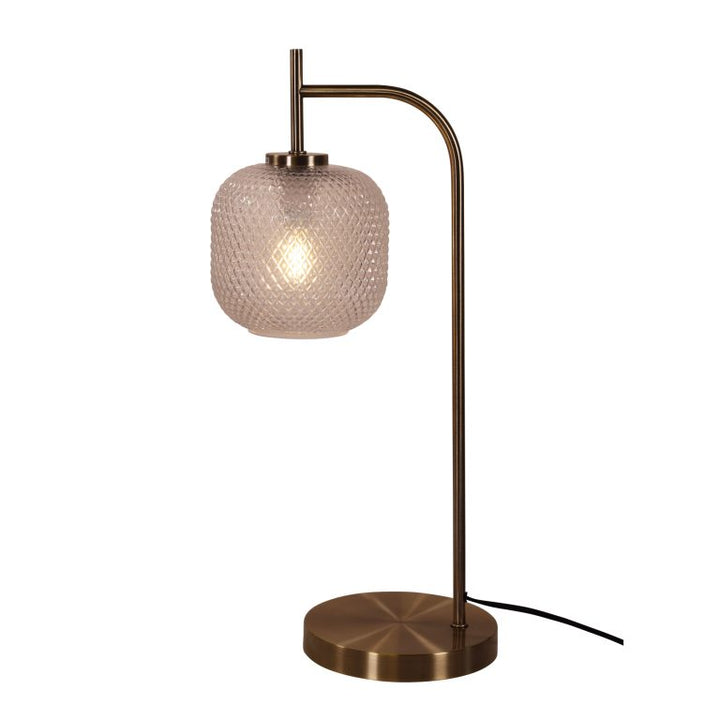 Cross Table Lamp Ant Brass/Clear – premium home and bathroom accessory from Pilbara Bathroom Warehouse
