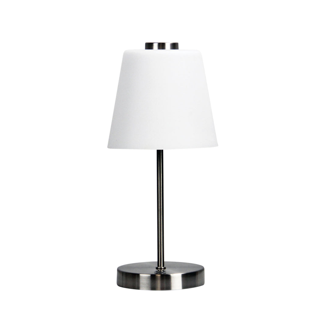 ERIK 5W LED Touch Lamp in Antique Brass & Brushed Chrome
