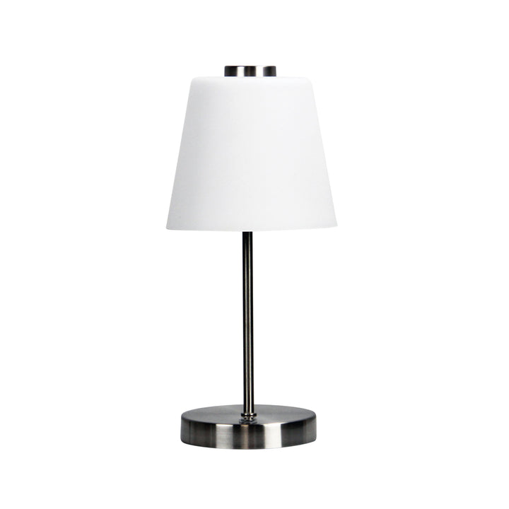ERIK 5W LED Touch Lamp in Antique Brass & Brushed Chrome