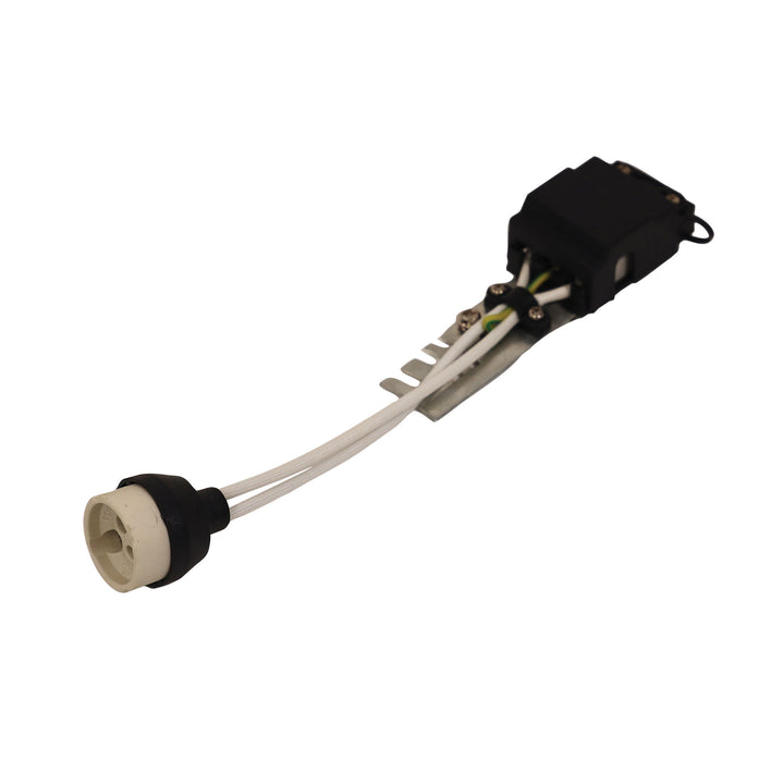 LAMPHOLDER GU10 20cm Converts 12V Recessed to 240V GU10