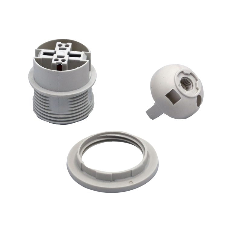 Lampholder - White Le-27 E27 10Mm Thread – premium home and bathroom accessory from Pilbara Bathroom Warehouse