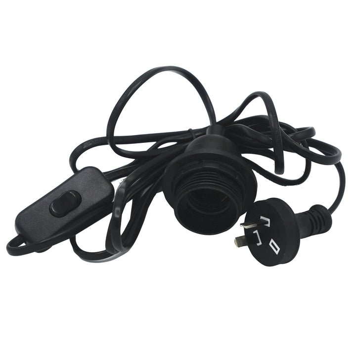 Flex Plug Lampholder Set Black – premium home and bathroom accessory from Pilbara Bathroom Warehouse