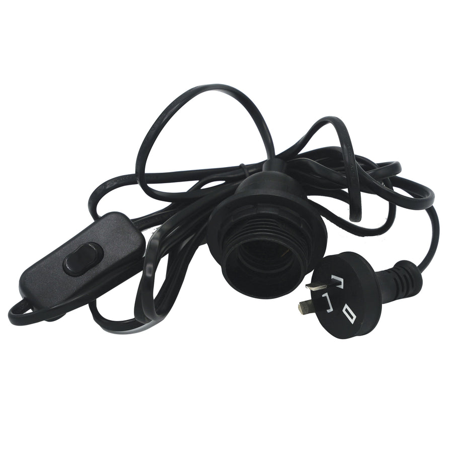 Flex Plug Lampholder Set Black – premium home and bathroom accessory from Pilbara Bathroom Warehouse