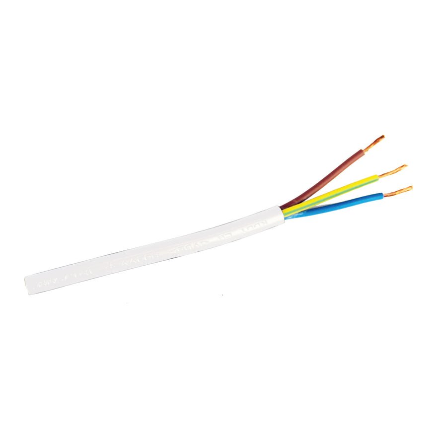 Cable White 3-Core Pvc Round Per Metre – premium home and bathroom accessory from Pilbara Bathroom Warehouse