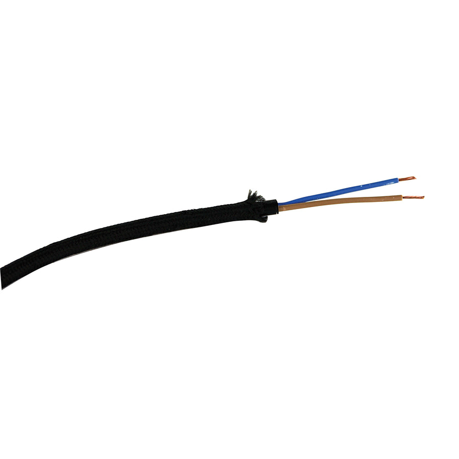Cable Black Cloth Covered 2-Core Per Metre – premium home and bathroom accessory from Pilbara Bathroom Warehouse