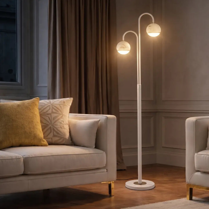 Oneta Floor Lamp 2Lt Black or White